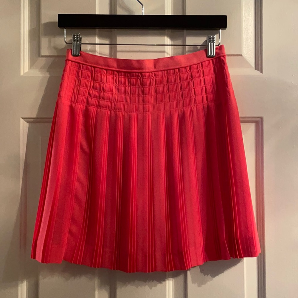 JCREW pink pleated skirt, Size: 2, new with tags